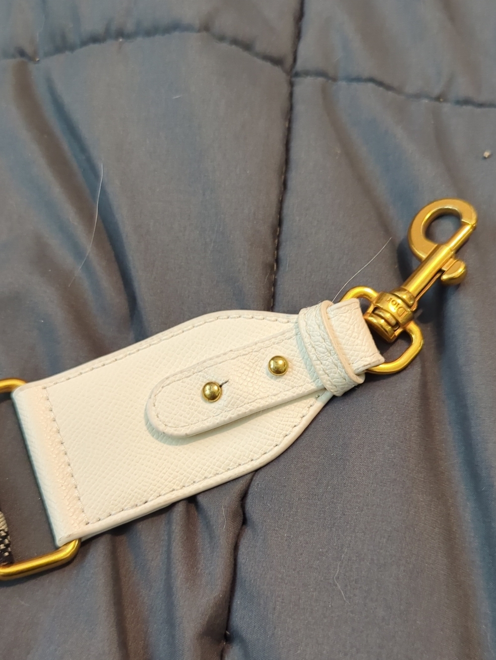 Dior Black and White Christian Dior Webbing Shoulder Strap - Picture 2 of 4
